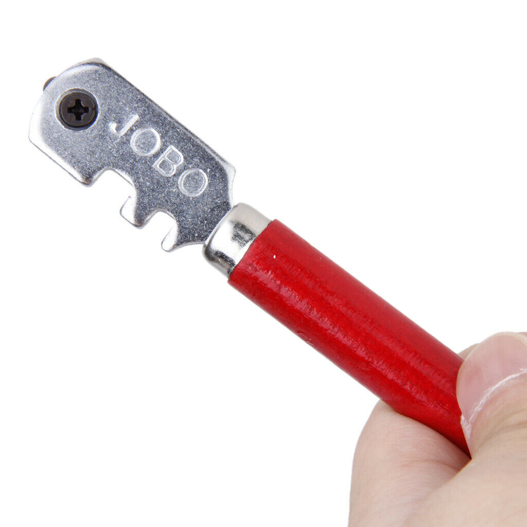 Self-Lubricating 6-Wheel Tipped Glass Glazing Cutter Cutting Craft Hand Tool