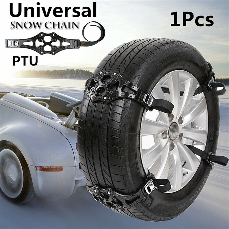 Car Truck Tire Wheel Safety Snow Winter Chain Belt Anti-Skid Black/Yellow Random