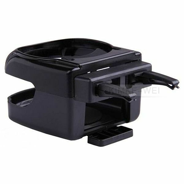 Black Clip-on Car Drink Holder Cup Bottle Can Holder New