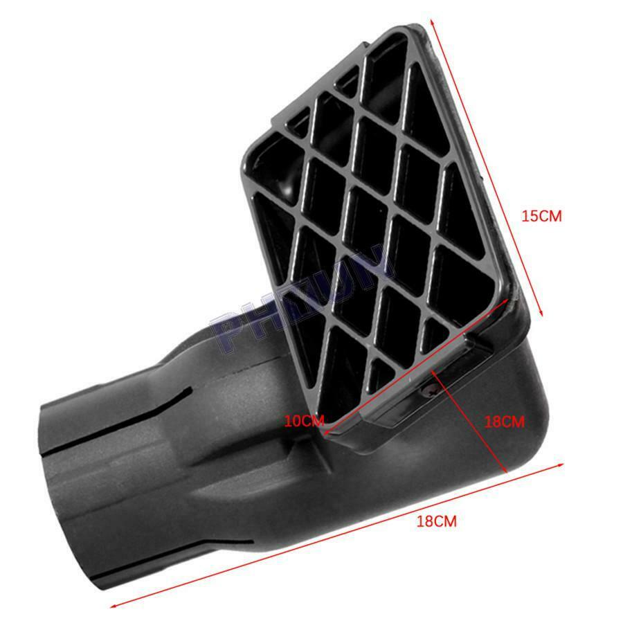 Black Car Air Intake Snorkel Head 3" 76MM Snorkel Universal For SUV Car Off Road