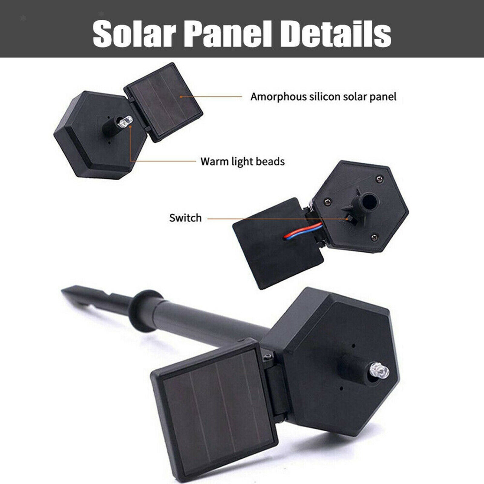 Solar Garden Lights Decorative Night Light IP44 Garden Decor Crafts