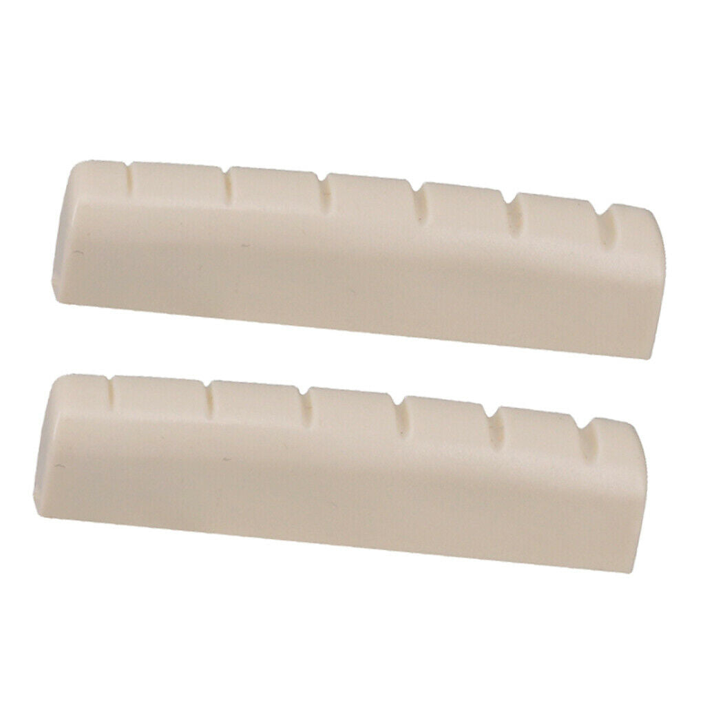 4pcs Right Handed Acoustic Guitar Nut Slotted for Folk Guitar 44x6x9.8-9mm