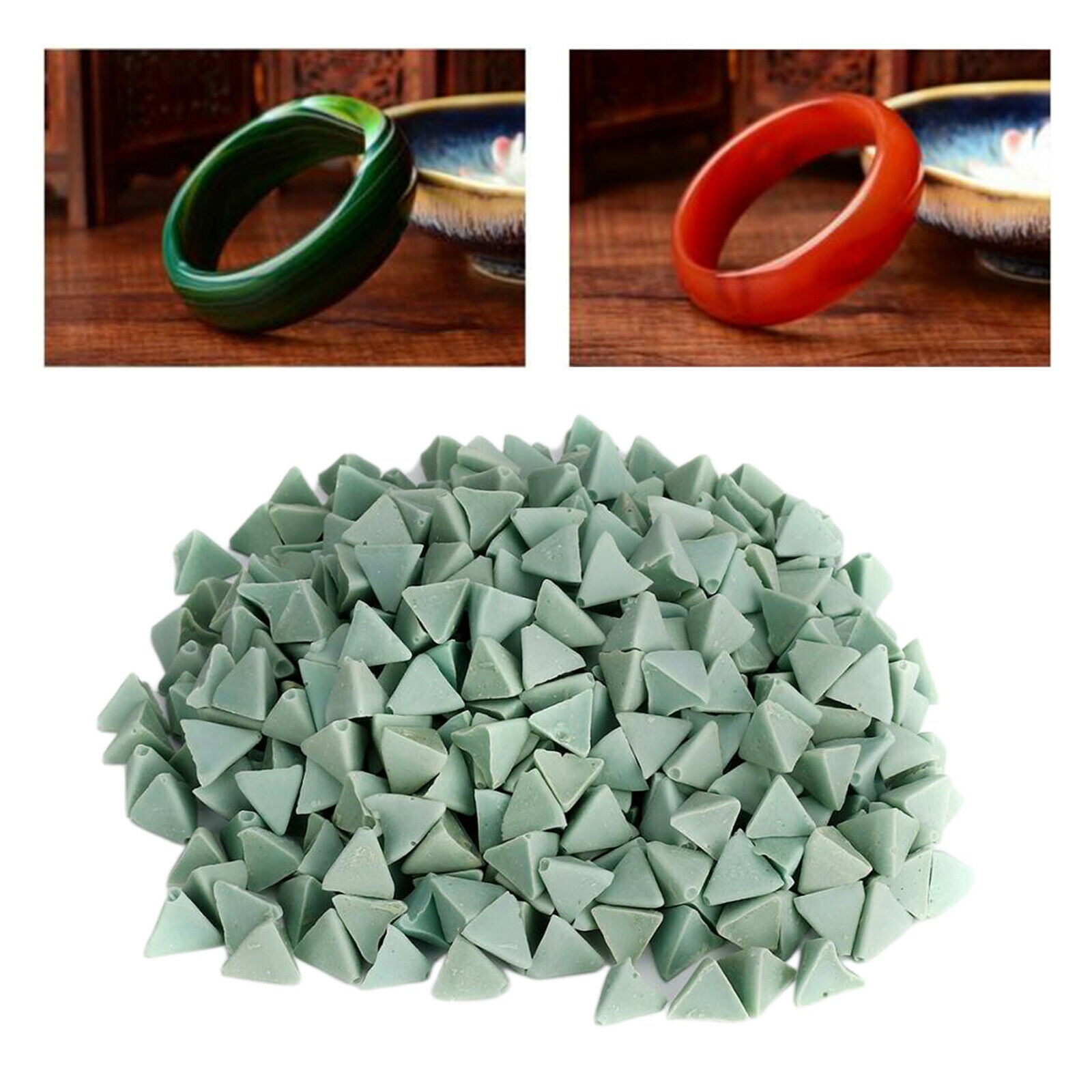 Metal Jewelry Polishing Abrasive Material Tool Tumbler Finishing] Jadeite