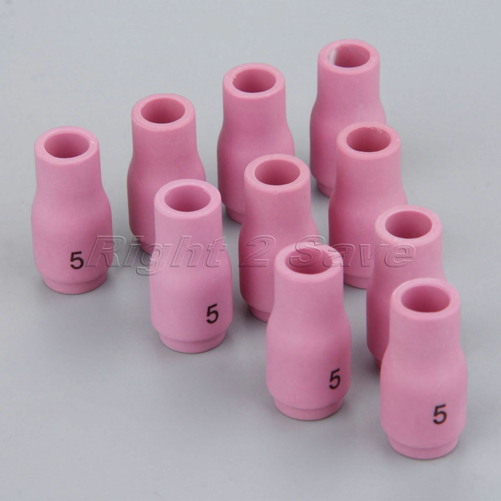 New 10pcs 13N09 #5 TIG Alumina Ceramic Cup For Use With 9 20 And 25 Torches