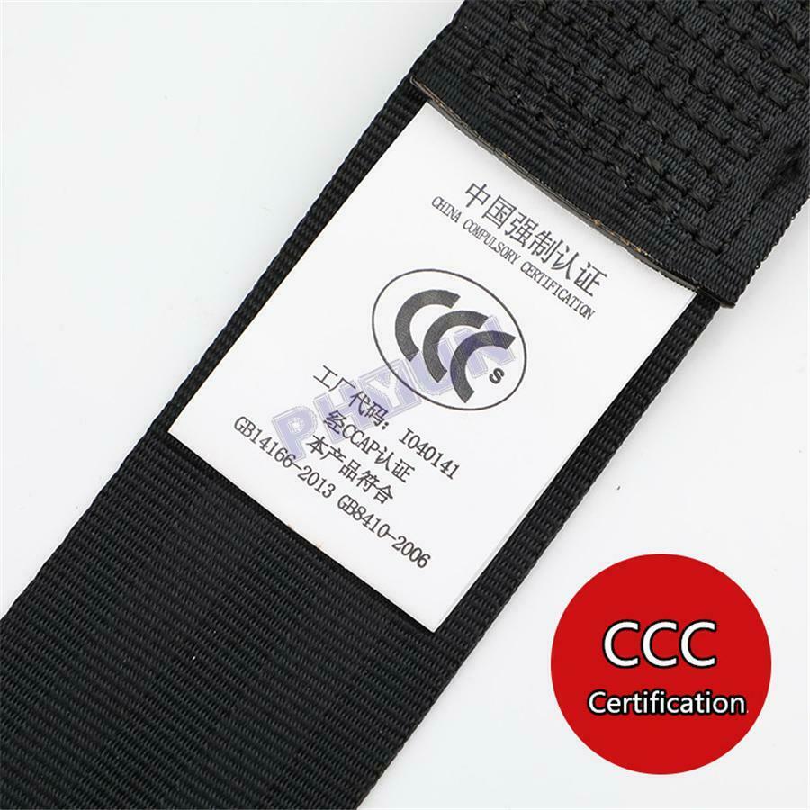 Universal 3 Point Auto Car Seat Lap Belt w/ Buckle Connector Retractable