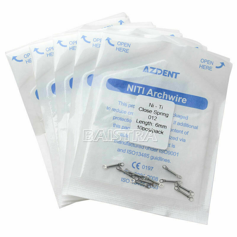20 kits Dental Orthodontic Niti Close Coil Springs 0.012" 6mm 10pcs/Bag AZDENT
