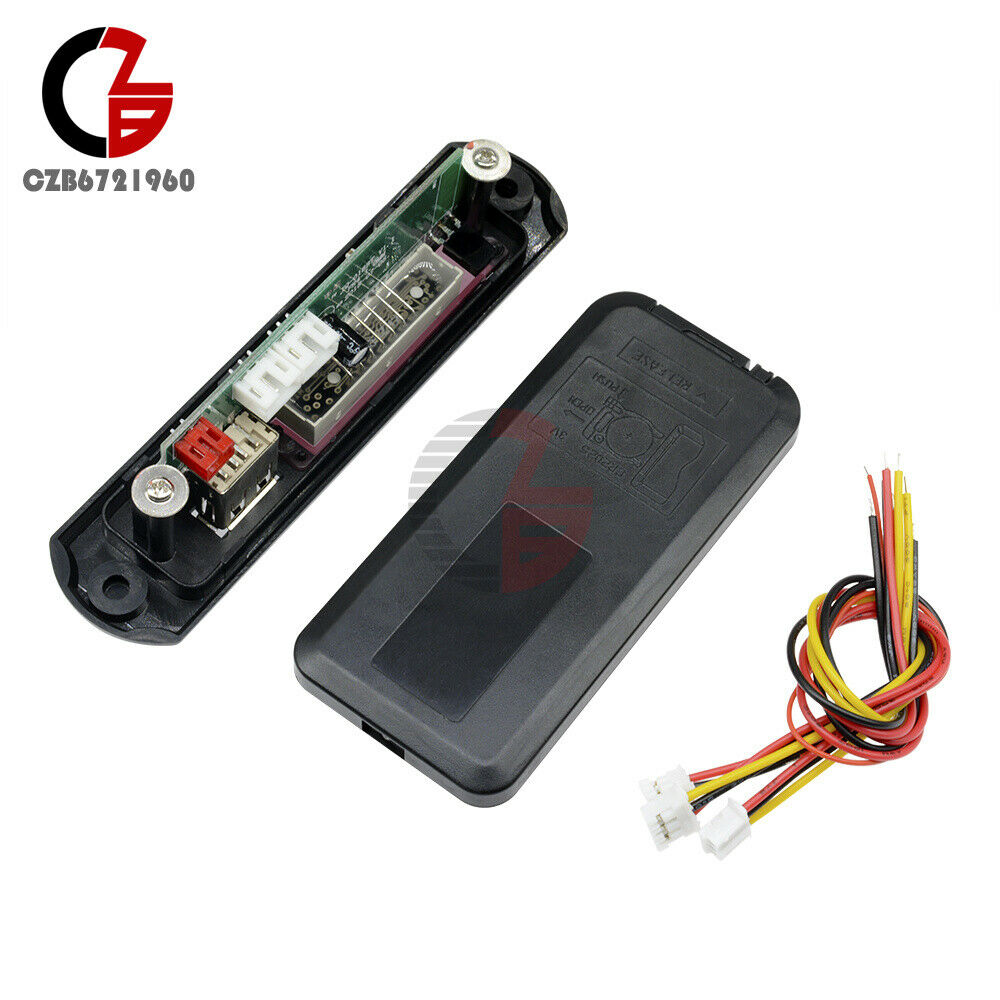 New Bluetooth Car MP3 WMA Decoder Board with Remote Control AUX TF USB FM Radio