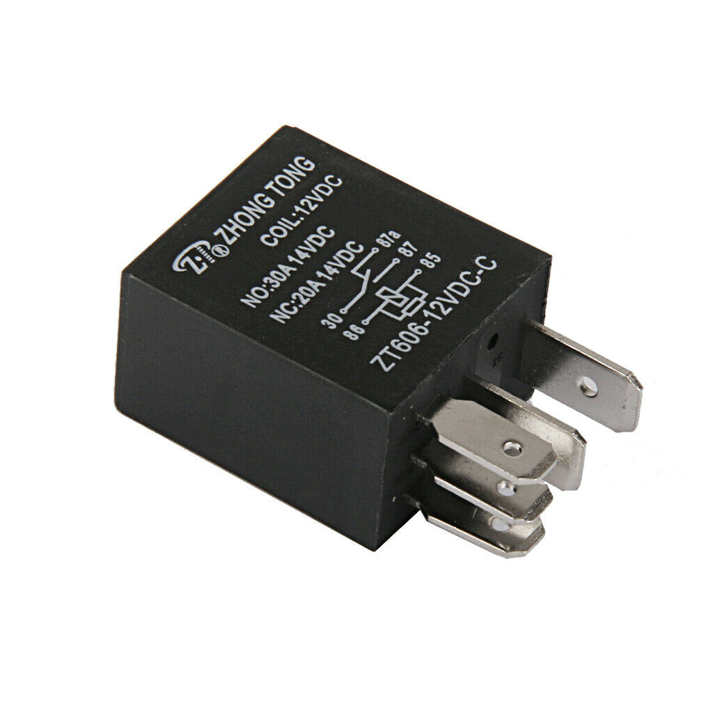 ZT606-12V-C-R DC 12V 20A/30A AMP SPDT Relay Relays 5 Pins for Car Truck Vehicles