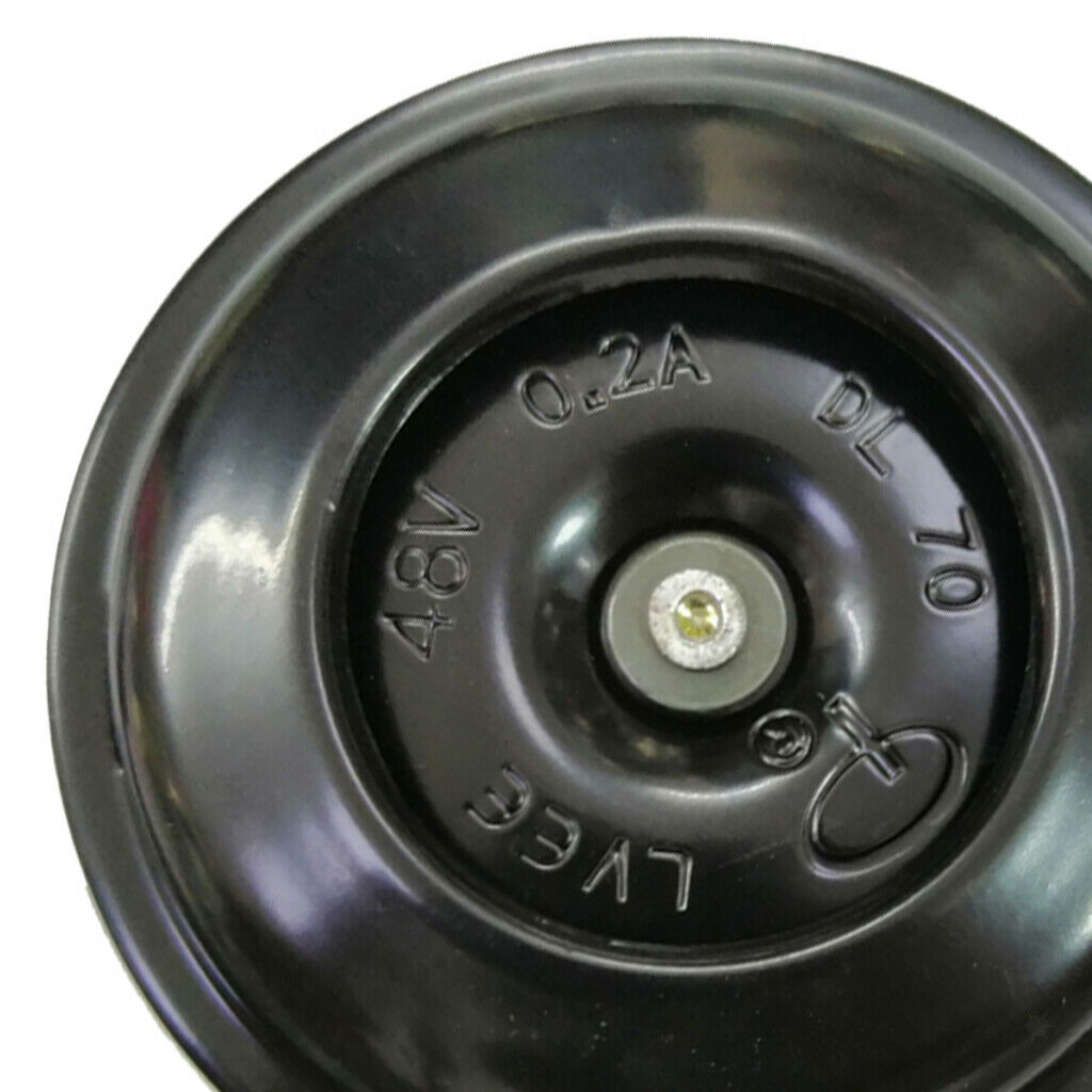48V 0.2A Universal Super Loud Horn for Electric Bike Black Trumpet