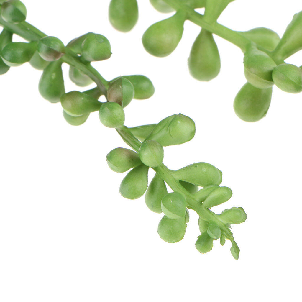 4x Artificial Hanging Plants Succulents String of Pearls Basketplant Decor
