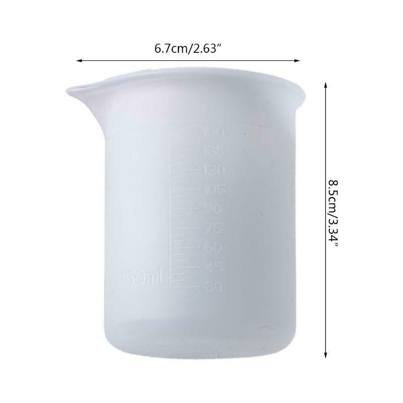 150ML Silicone Measuring Cups Handmade DIY Crystal Epoxy Jewelry Making Tools