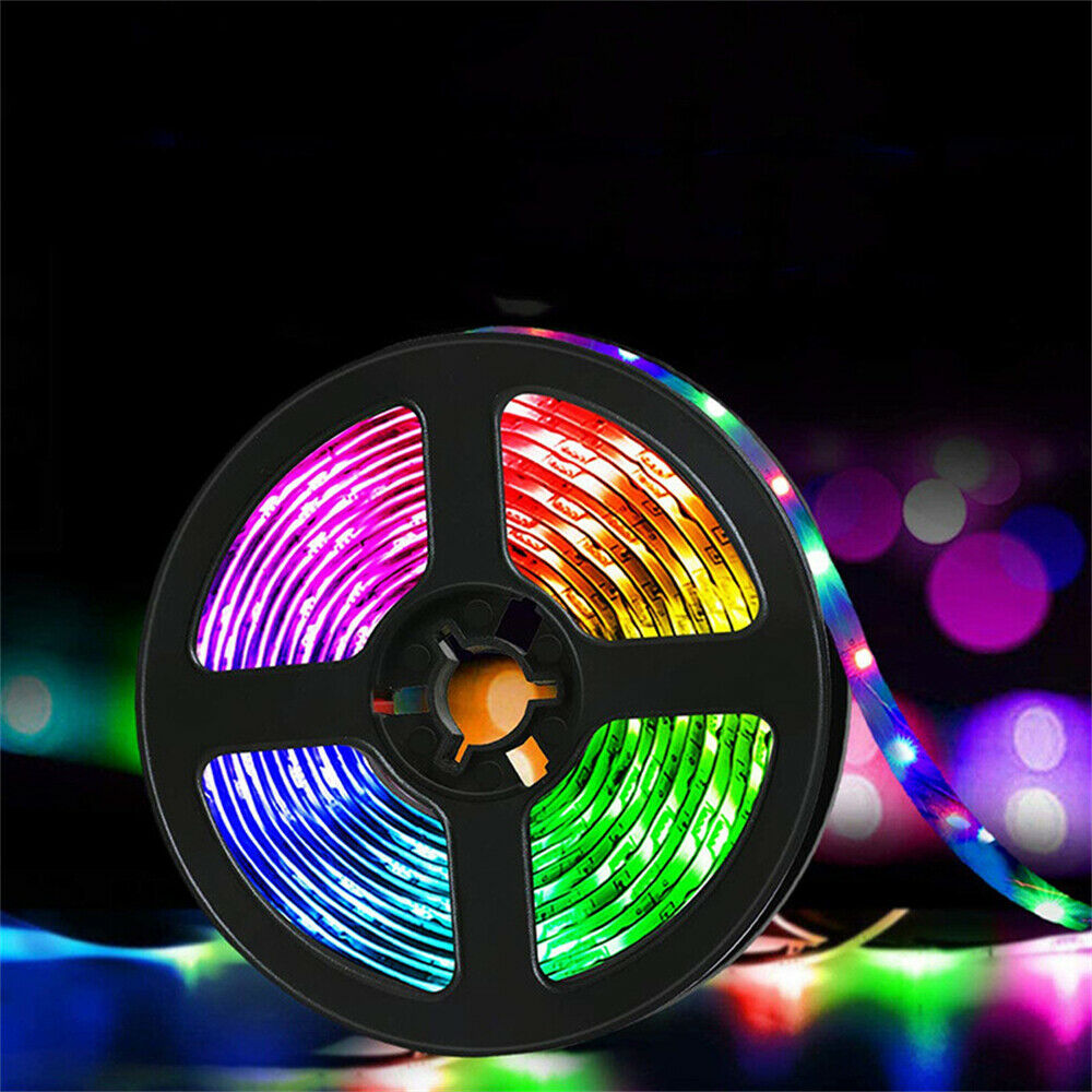 5M LED Strip Lights 5050 5M RGB Light Colour Changing Tape For Cabinet TV DIY