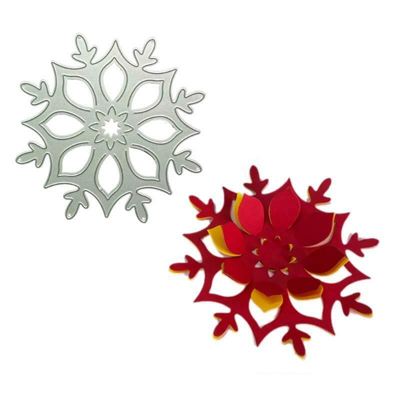 Snowflake Metal Cutting Dies Stencil DIY Scrapbooking Album Paper Card Template