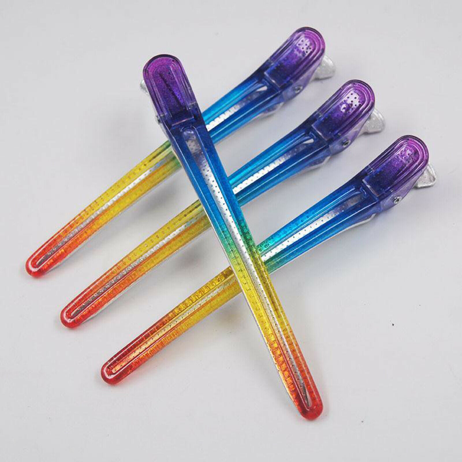 4Pcs Makeup Pieces Invoice Alligator Clips Styling Curling Cutting Clips