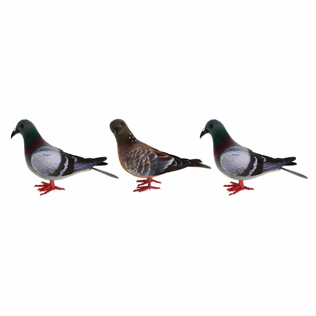 3x Faux Artificial Foam Doves Birds Wedding Decorations Venue Ornaments