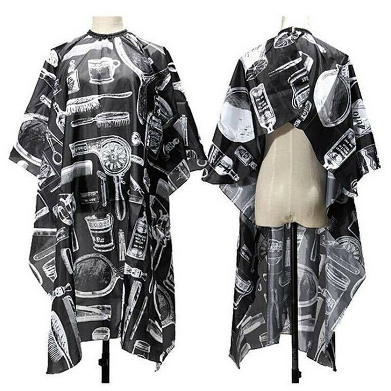 2021 Pattern Cutting Hair Waterproof Cloth Salon Hairdressing Apron Haircut c Rf