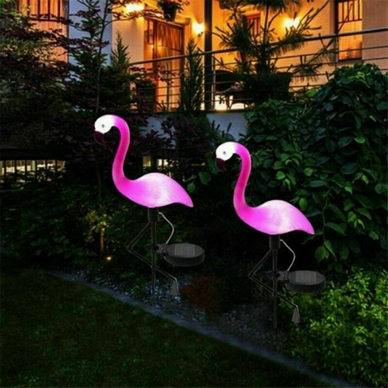Led Solar Garden Light Simulated Flamingo Lawn Lamp Waterproof Solar Led Lights