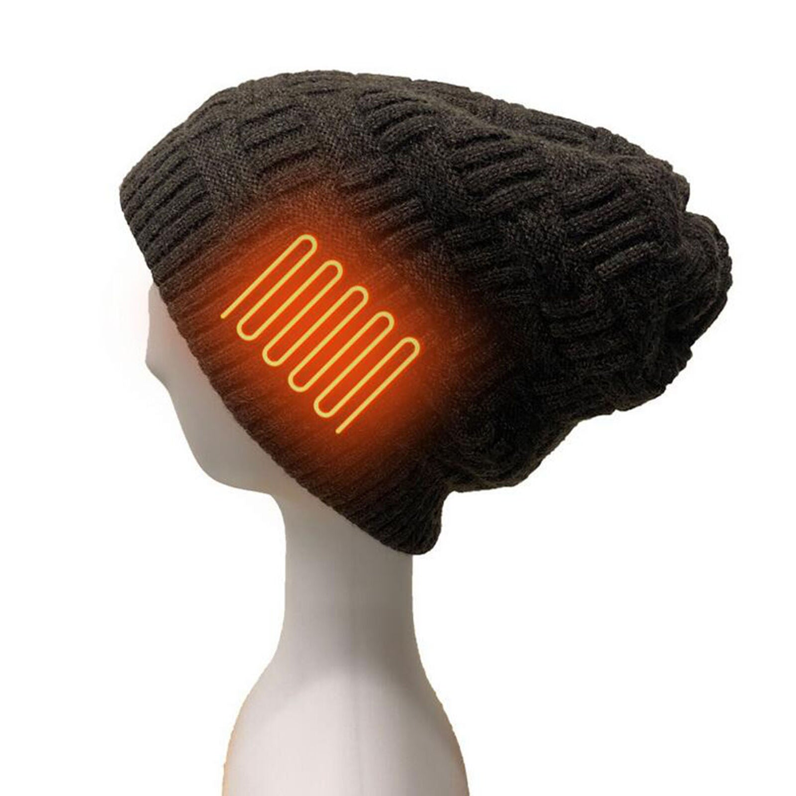 Men Women Electric Heated Hat Rechargeable Intelligent Warm Cap Winter Outdoor