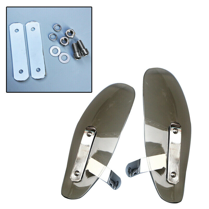 Scooter Motorcycle Bike Wind Deflector Handle Mirror Thread Hand Guard Protector
