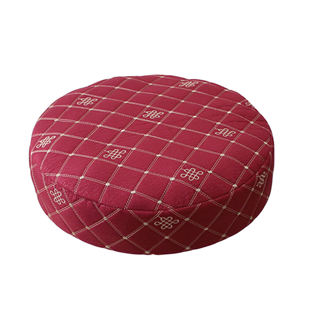 Elastic Bar Stool Covers Round Chair Seat Cover Protector Cushion Pad Red