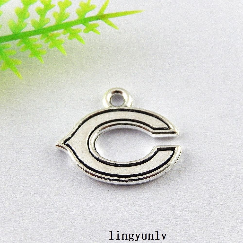 40pcs Enamel Alloy "C" Shape Charms Pendant Crafts Jewelry Findings 51407