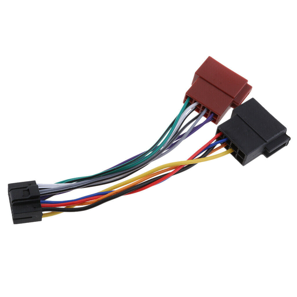 16 Pin ISO Wiring Harness Adaptor Car Radio Loom for Kenwood/JVC - EU Plug