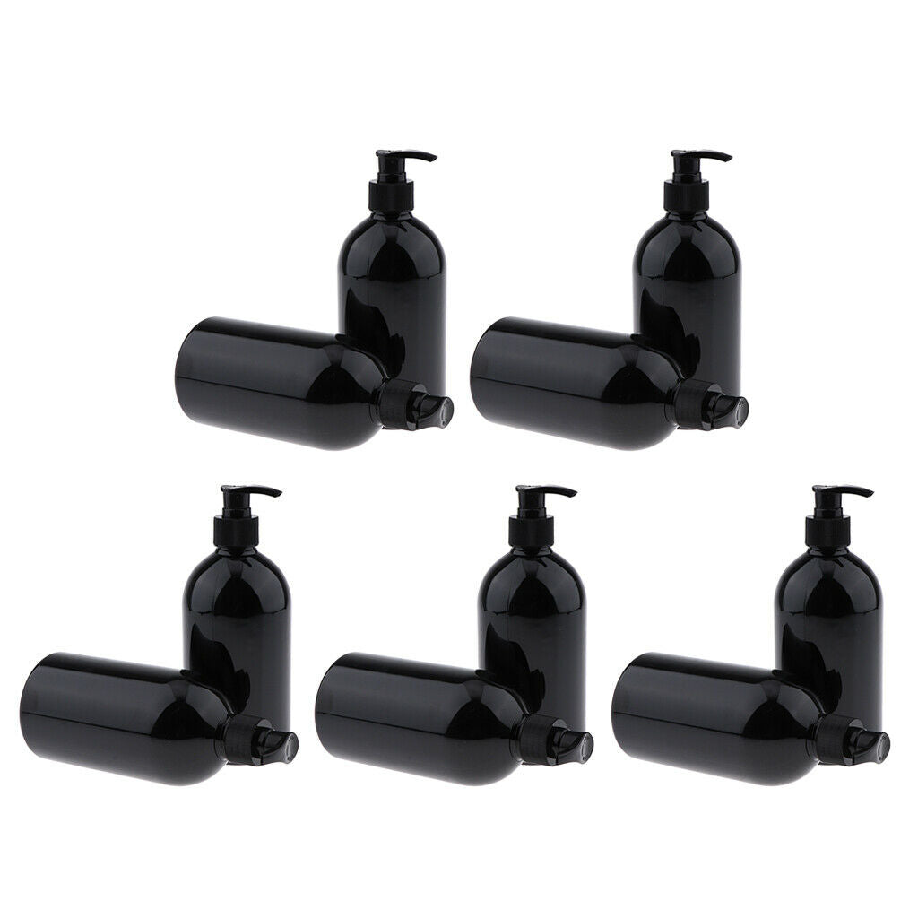 10 Pieces Empty Shampoo Pump Bottles Refillable Lotion Body Wash Dispenser 500ml