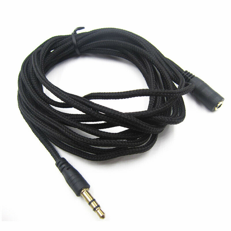 10ft 3.5mm Stereo Audio Aux Headphone Cable Extension Cord Male to Female M/F