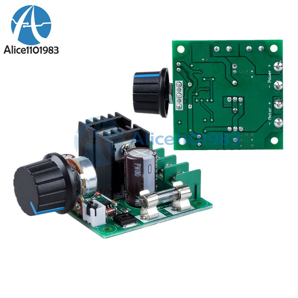 2PCS 12V~40V 10A PWM DC Motor Speed Control Switch Controller Regulator Dimmer
