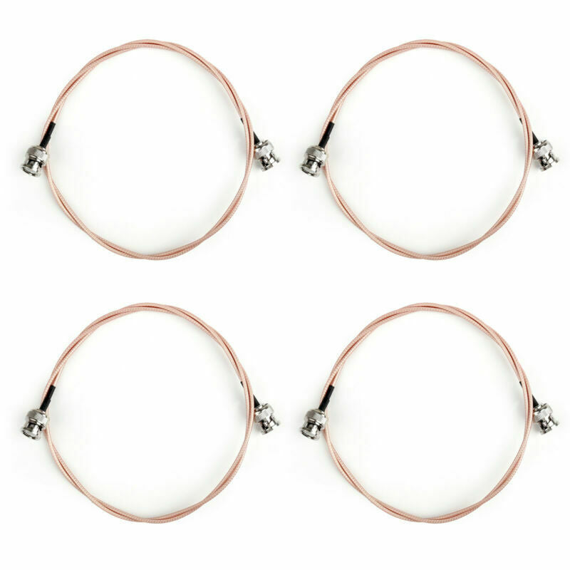 4Pcs RG316 BNC Male Plug to BNC Male Plug RF Pigtail Jumper Cable Adapter  USA