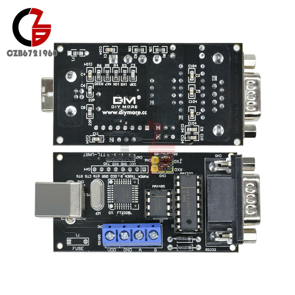 USB to Serial RS232/UART TTL/RS485 DB9 Converter Adapter Module FTDI FT232BM/BL