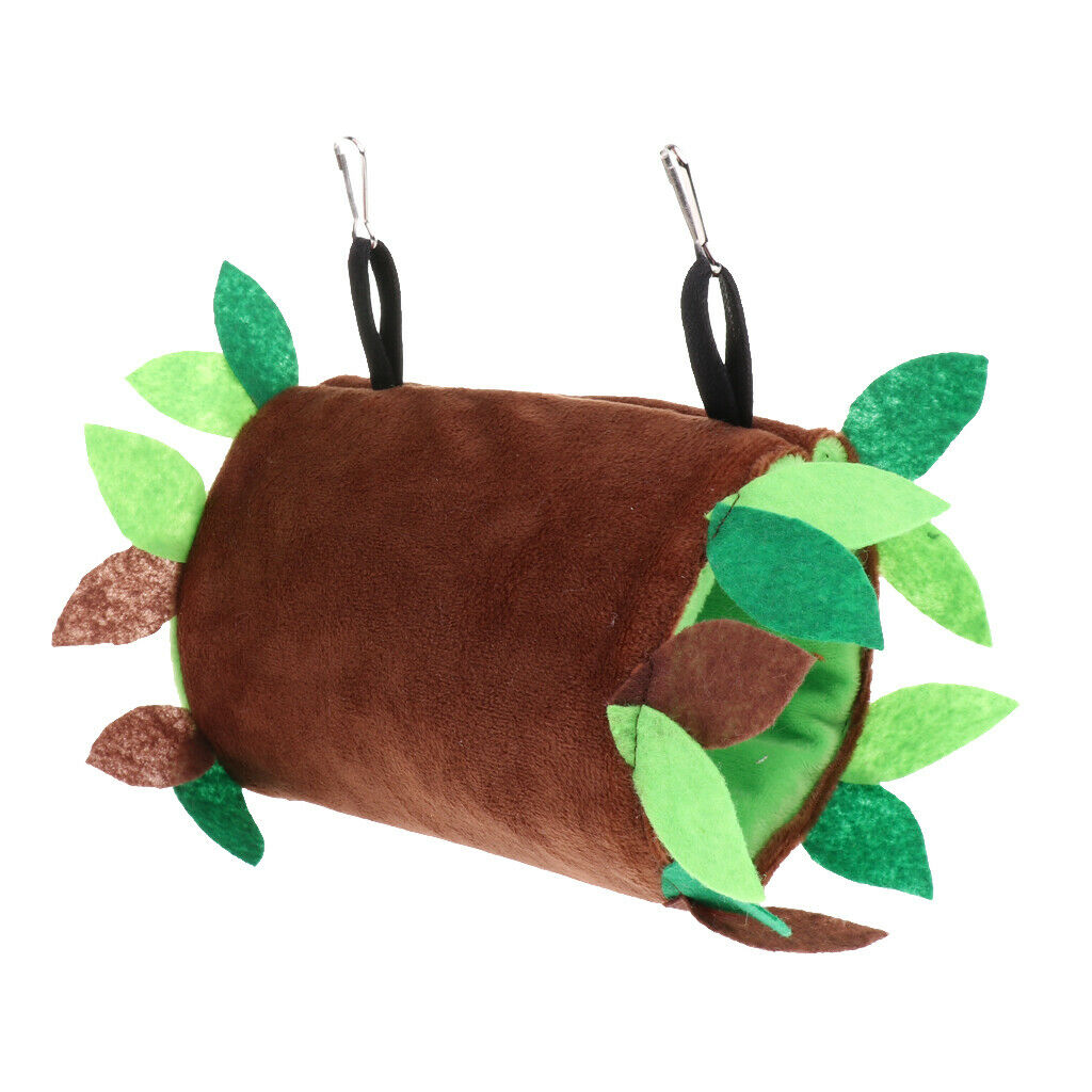 Pet Warm Sleeping Bed Hanging Cage Tunnel Hammock Habitat Decor