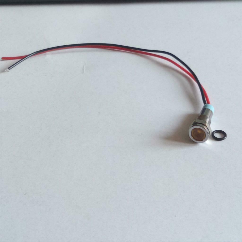 3x 6mm LED Metal Dash Pilot Indicator Light Waterproof Car Truck Boat Marine