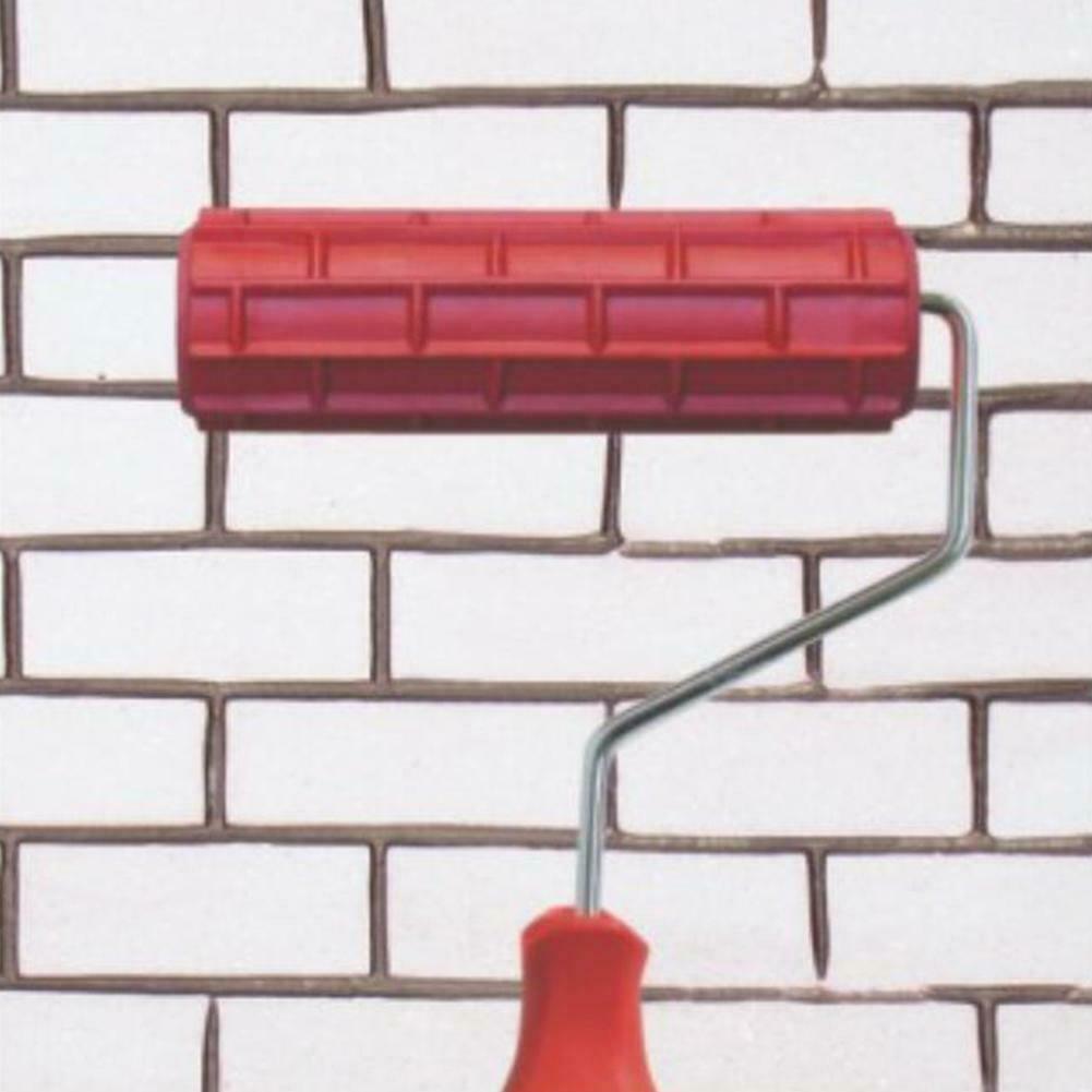 7inch Imitation Brick Pattern Embossing Cylinder Wall Paint Roller Brushes @