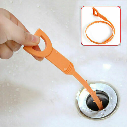 Reusable Drain Unblocker Cleaning Tool Sink Hair Remover Cleaner Stick Kitchen