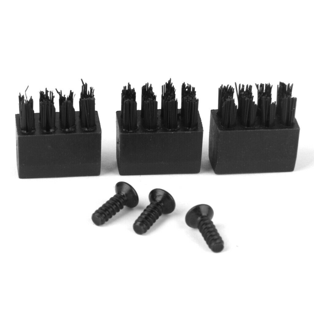 3pcs Replacement Brushes with Screw for Hostage Arrow Rest Archery Bow Black
