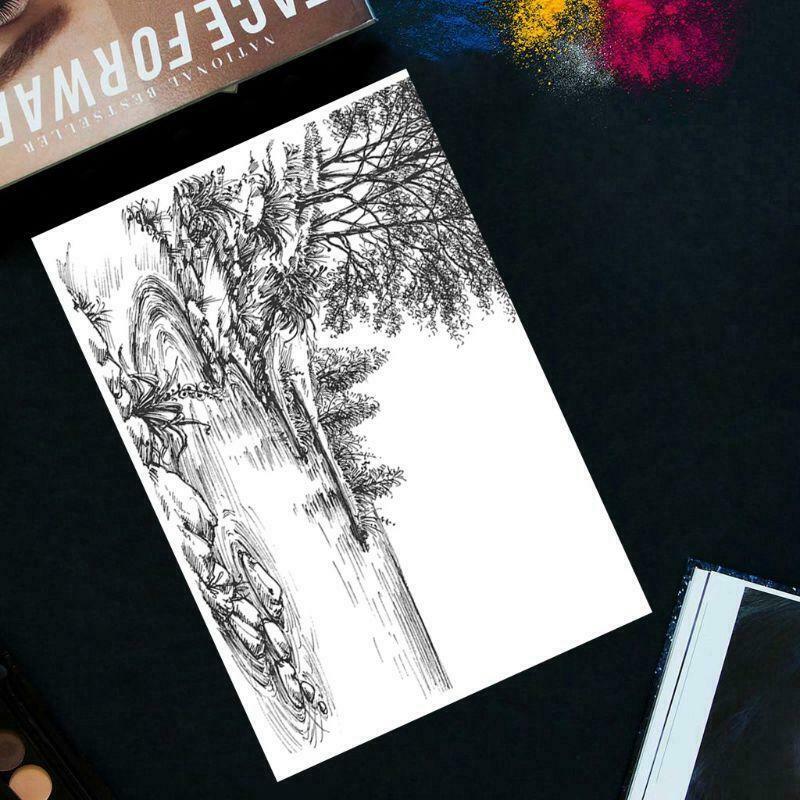 River Bank Lake DIY Silicone Clear Stamp Seal Scrapbook Embossing Album Decor
