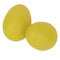 1 Pair Plastic Percussion Musical Egg Maracas Shakers - Lemon Yellow