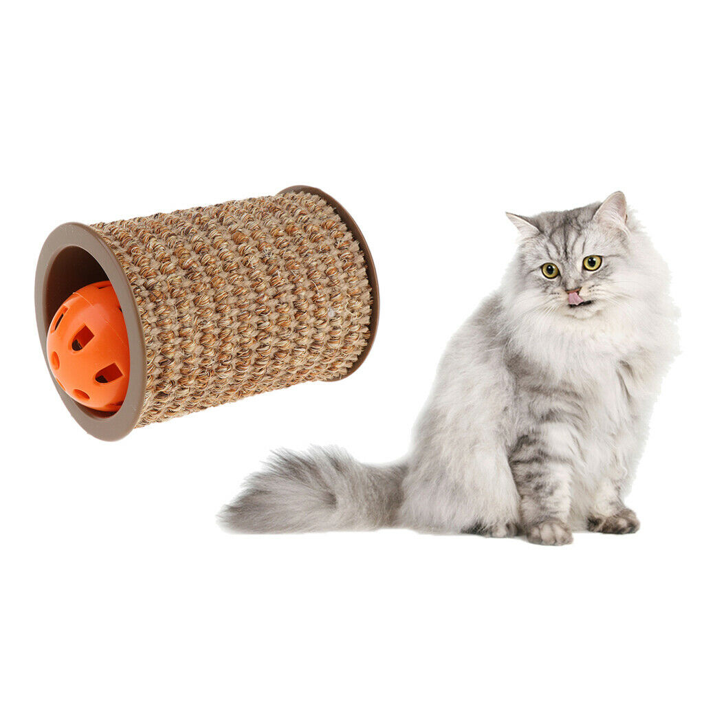 Scraped Sisal Rope Roller Rod, Reduced Destructive Scratch Behavior