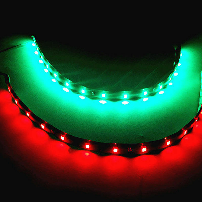 2x Boat Navigation LED Lighting RED & GREEN 12" Waterproof Marine LED Strips