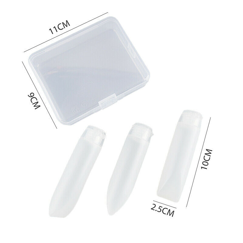 3Pcs Soft Tube Squeeze Travel Bottle Set Empty Jar With Storage Box ContaineBDA