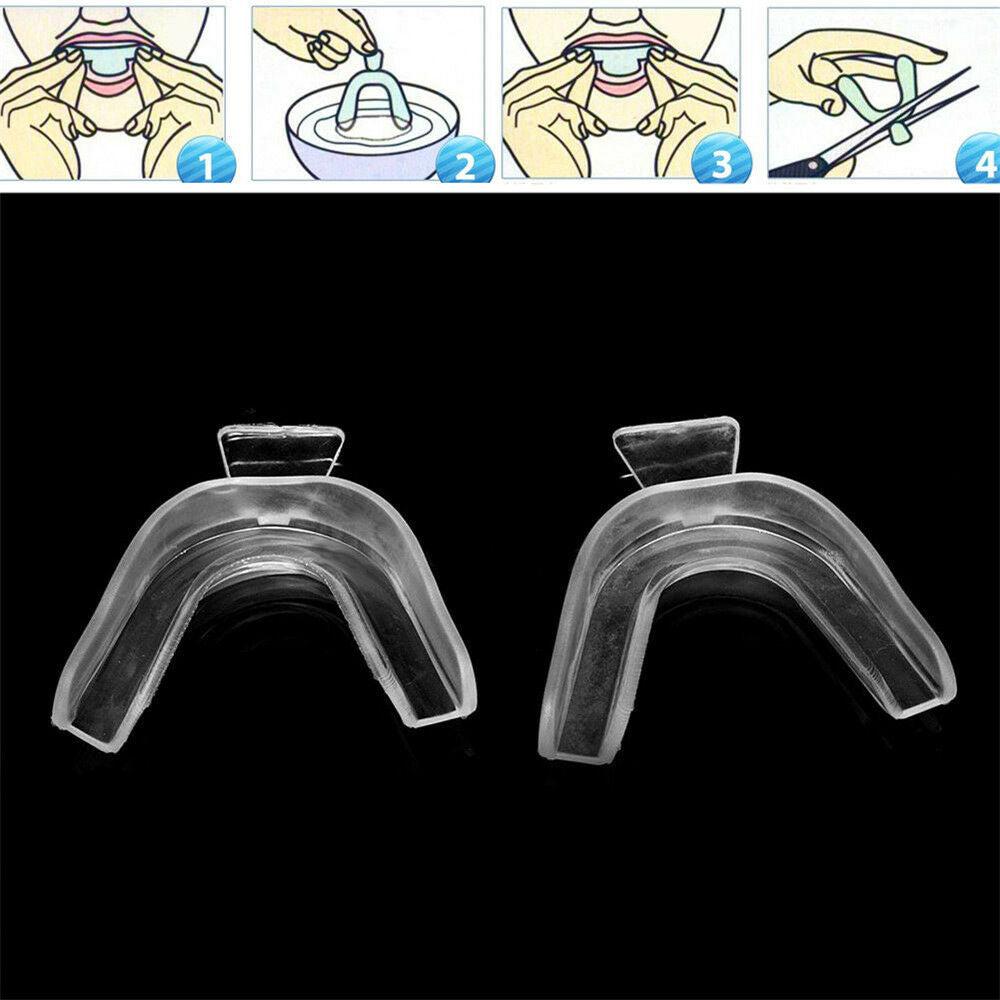 2PCS Whitening Mouth Dental Tooth Guard Whitener Teeth Trays Thermoform Moldable