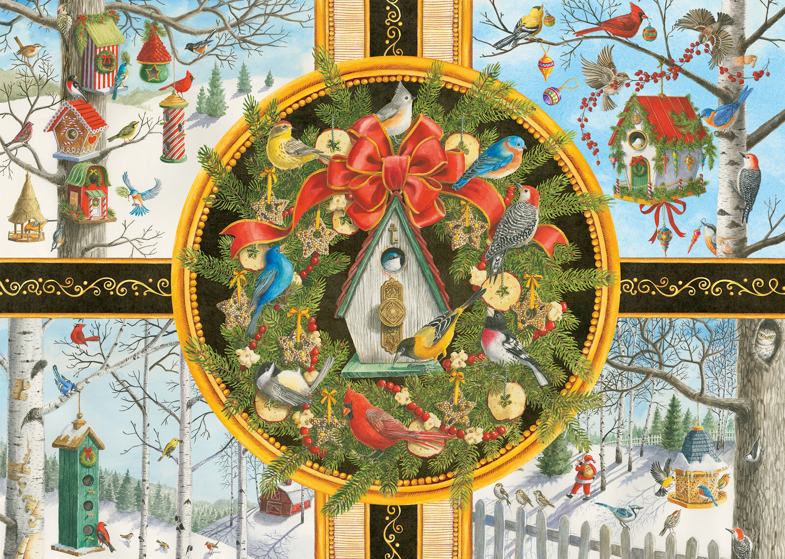 16835 Ravensburger Christmas Songbirds Jigsaw Puzzle Extra Large 500pc Age 10+