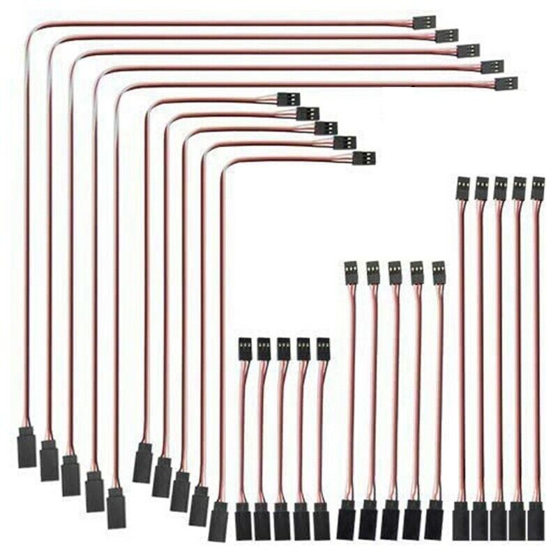 4X(25 Pcs JR Style Servo Extension Cable,Servo Cables,Male to Female JR PluI6I4)