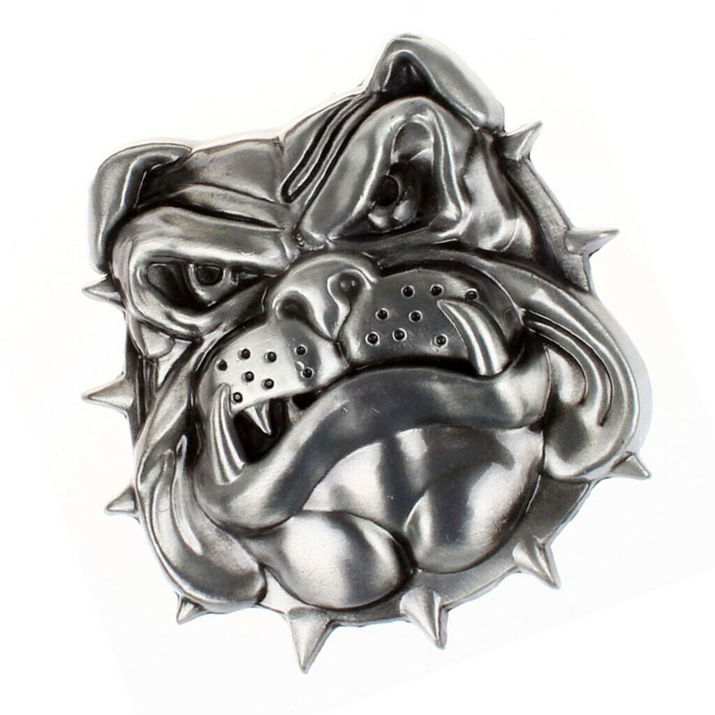 Retro Dog Head Pattern Rodeo Belt Buckle Cowboy Western Fashion Belt Buckle