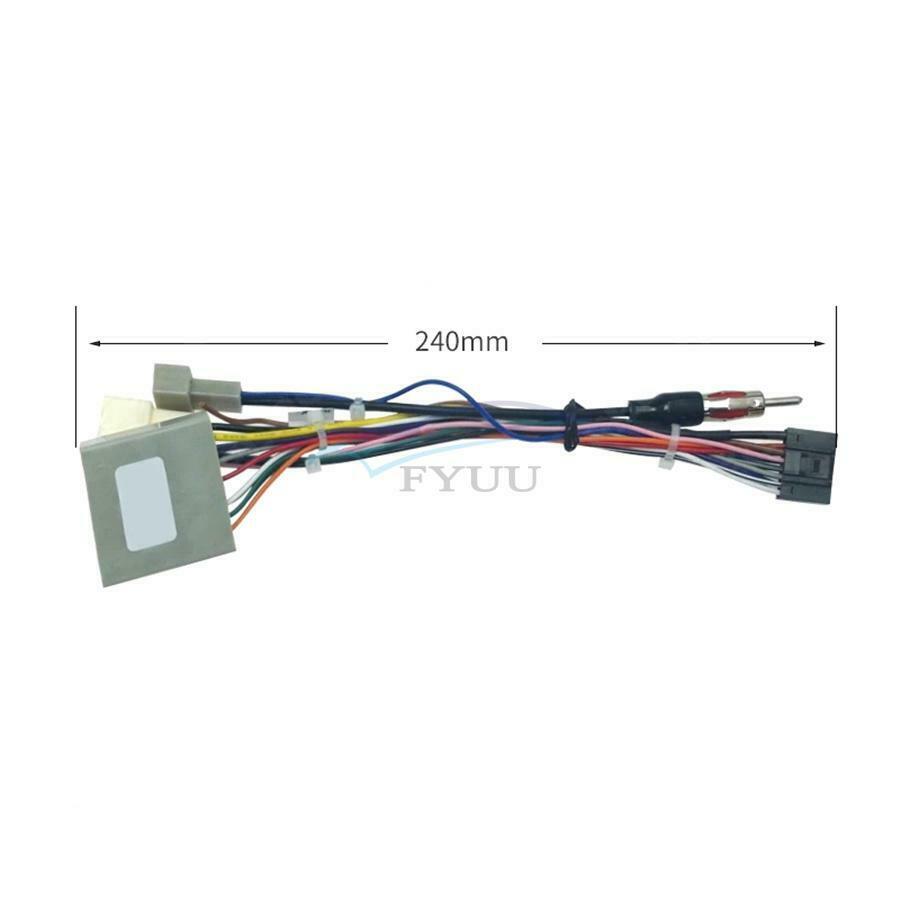 Car Android Player 16PIN Wiring Harness Radio Antenna Adapter For HondaCRV 06-09