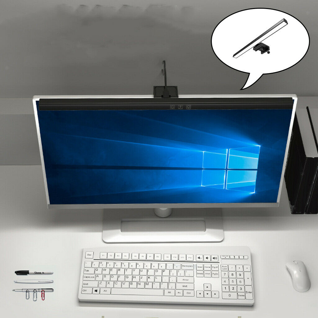 Dimmable Computer Monitor Lamp Eye Caring PC Monitor Screen Light for Home