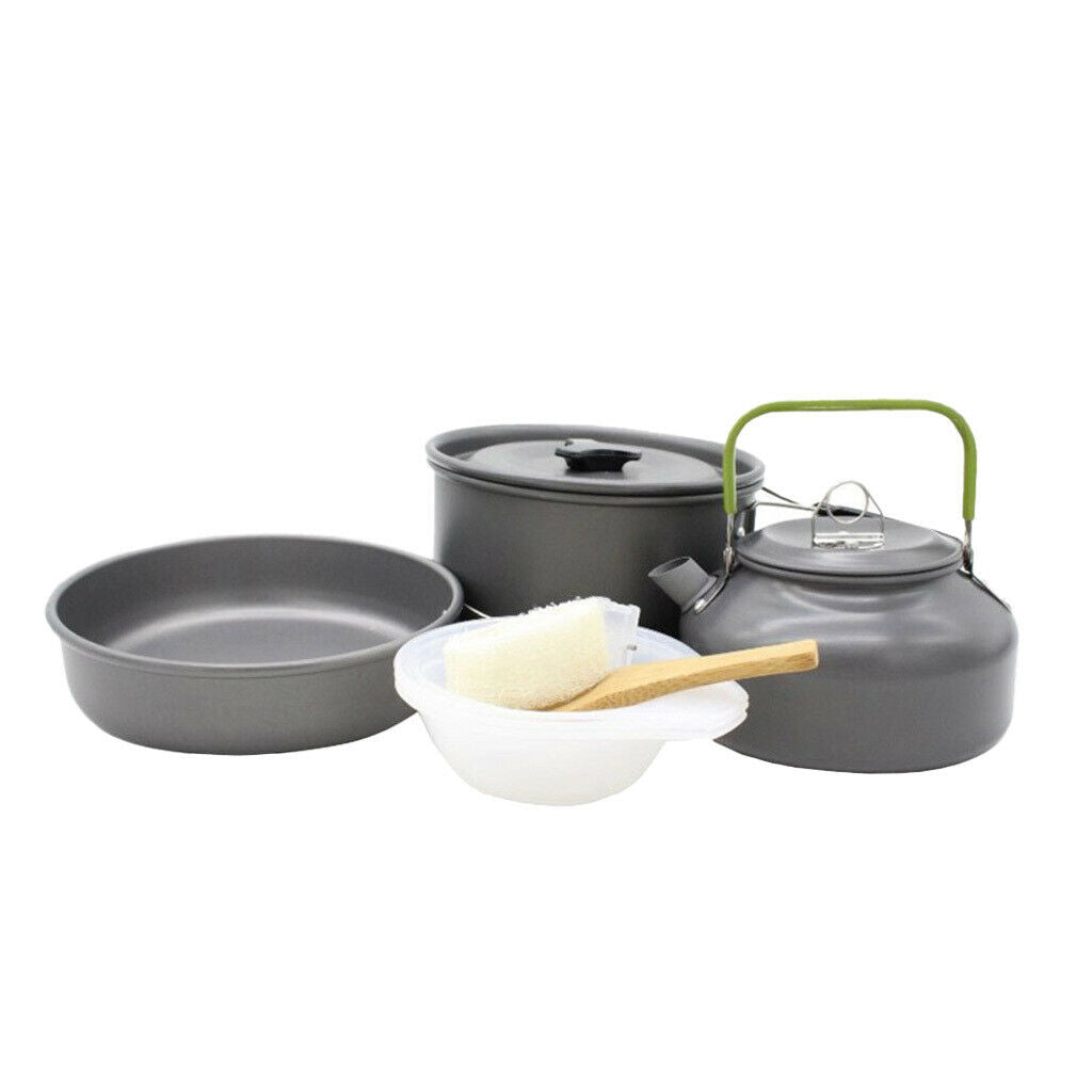 Outdoor Camping Cookware Set Cooking Utensils Picnic Cooking Pan Pot Set