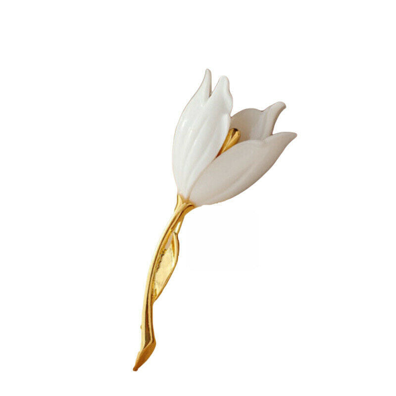 New 1PC Women Jewelry Flower Shape Alloy Tulip Brooch Pin Decor Gift Fashion