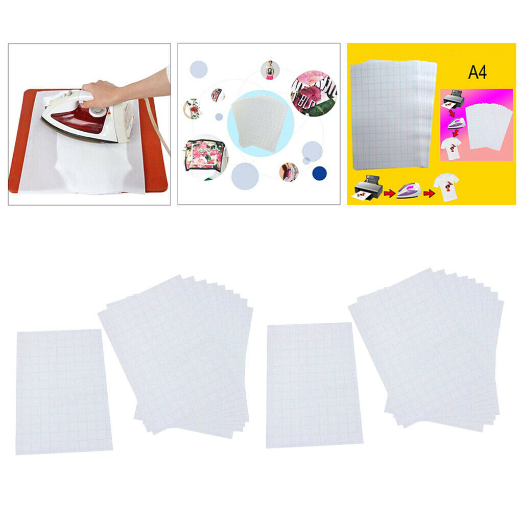 20x Heat Transfer Vinyl for Iron On T Shirts Light& Dark Fabrics Decoration